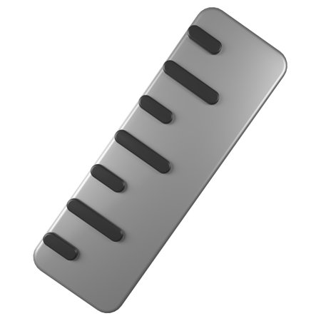 A 3d ruler illustration or icon, It can use for web, app and more.の写真素材