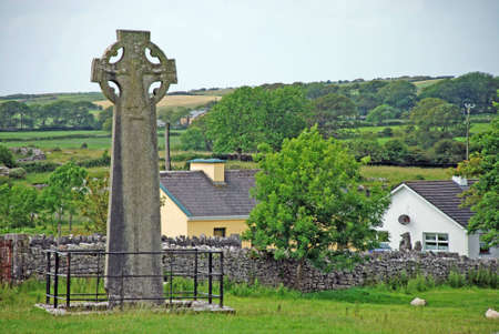 Gothic Cross On The Countrysideの写真素材