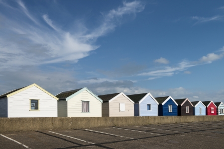 Beach Huts at Southwold, Suffolk, UK の写真素材