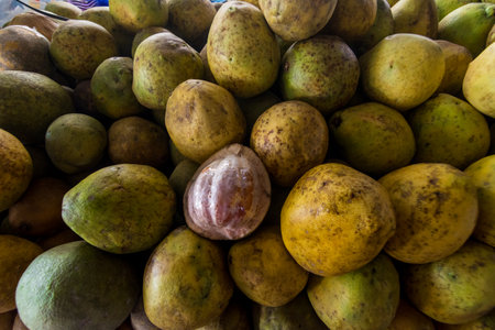Pomelo fruit on marketの写真素材