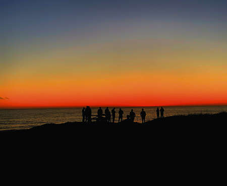 Sun streaked skyのeditorial素材