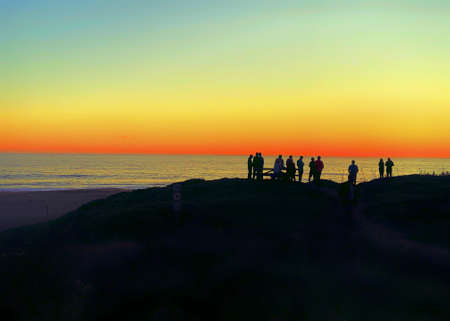 sun set beachのeditorial素材