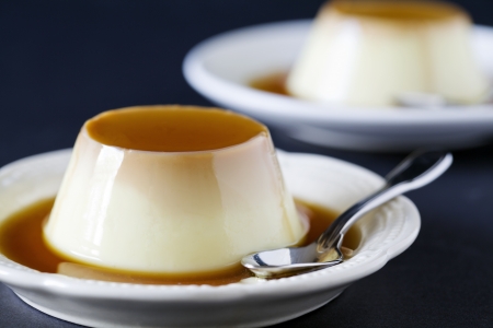   a tasty cream caramelの写真素材