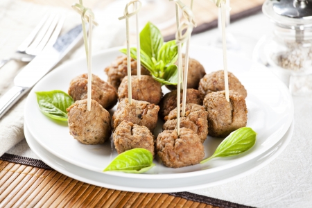 Close up photograph of some tasty appetizersの写真素材
