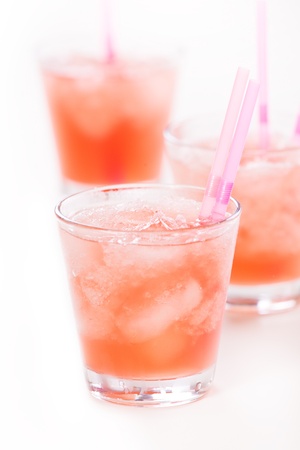 Close up photograph of colorful drinksの写真素材
