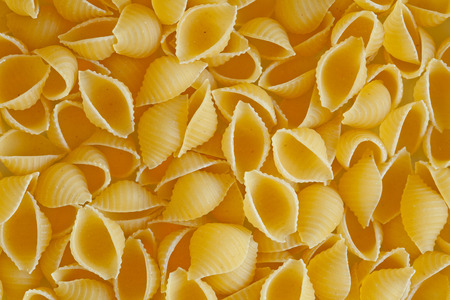Close up photograph of some dry pastaの写真素材