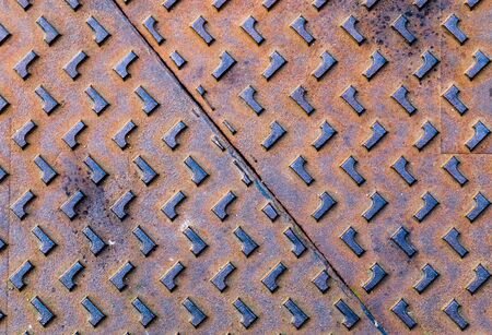 Detailed close up view on metal and steel surfacesの写真素材