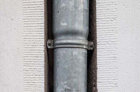 Detailed close up view of concrete walls on modern architecture buildingsの写真素材