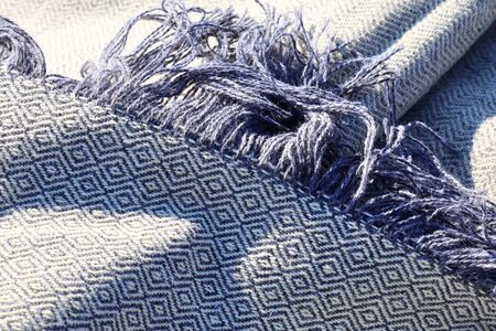Detailed close up view on textile and fabric textures found at a local textile market