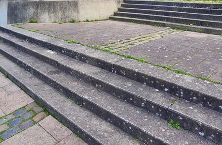 Close up view on different stairs all over Europeの写真素材