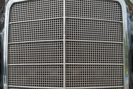 Wheels and tires out of steel and rubber from old cars and vehiclesの写真素材