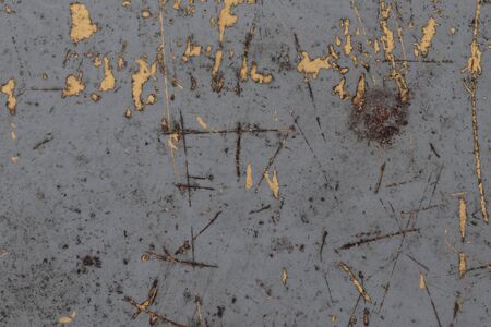 Detailed close up view on old rusty metal surfaces with lots of corrosion in high resolution