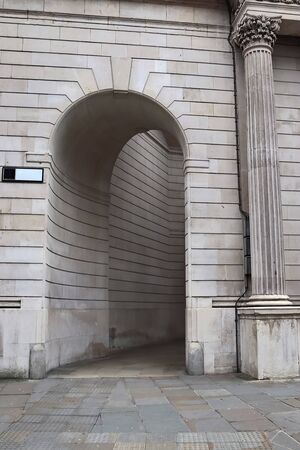 British architecture and facades of residential buildings the streets of London UKの写真素材