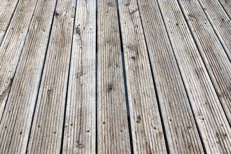 Detailed close up on wooden planks and weathered wood textures