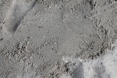 Detailed close up view on sand on a beach at the baltic seaの写真素材