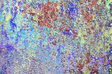 Detailed close up surface of rusty metal and steel with lots of corrosion in high resolution.