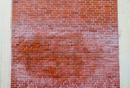 Old brick wall. Texture of old weathered brick wall panoramic background.の写真素材