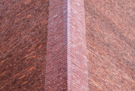 Old brick wall. Texture of old weathered brick wall panoramic background.の写真素材