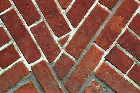 Old brick wall. Texture of old weathered brick wall panoramic background.の写真素材
