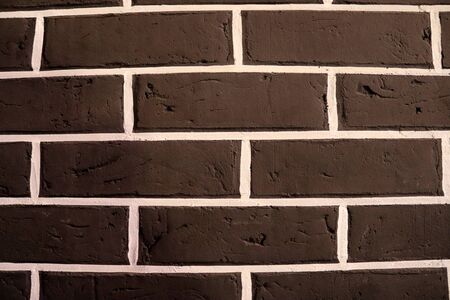 Old brick wall. Texture of old weathered brick wall panoramic background.