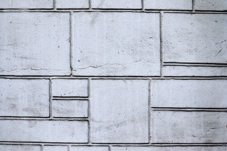 Old brick wall. Texture of old weathered brick wall panoramic background.