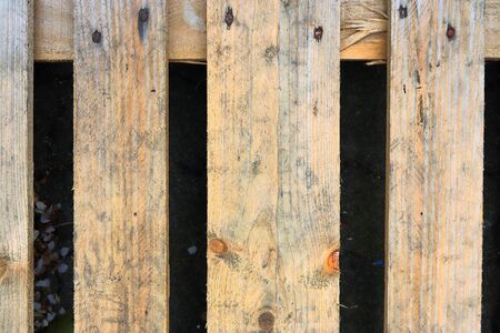 Very old wooden crates with some cracks in a close viewの写真素材