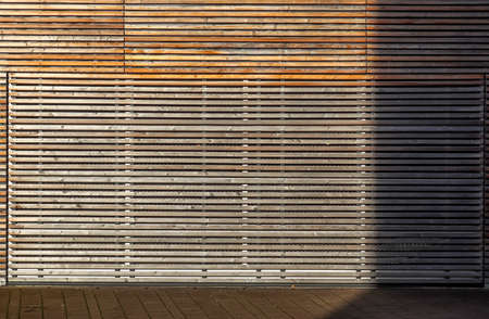 Detailed close up view on different wood surfaces showing planks logs and wooden walls in high resolutionの写真素材