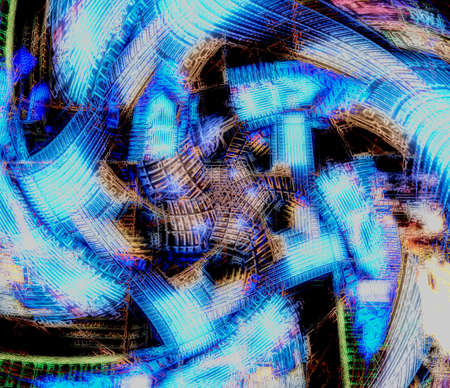 Light effects. Neon glow. Festive decoration. Abstract blurred background. Glowing texture. Shining...