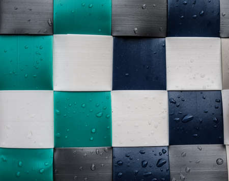 Close up detailed view on plastic foil and plastic surfaces in high resolutionの写真素材