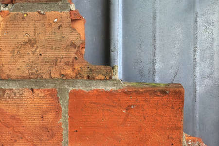 Detailed close up view on metal and steel surfaces