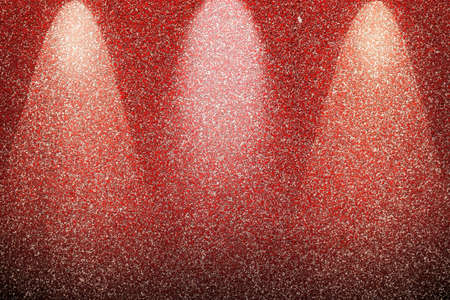 Close up view on concrete wall textures with three spotlights in high resolutionの写真素材