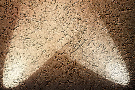 Close up view on concrete wall textures with three spotlights in high resolution
