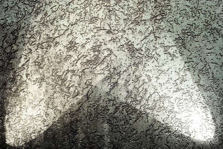 Close up view on concrete wall textures with three spotlights in high resolutionの写真素材