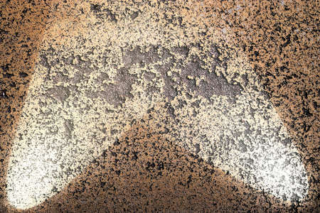 Close up view on concrete wall textures with three spotlights in high resolution
