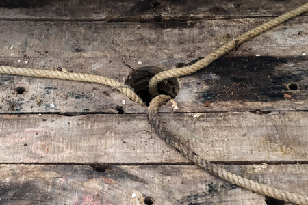 Detailed close up view on different wood surfaces showing planks logs and wooden surfaces in high resolutionの写真素材
