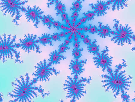Beautiful zoom into the infinite mathemacial mandelbrot fractalの写真素材