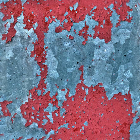 Photo realistic seamless texture pattern of paint peeling at wallsの写真素材