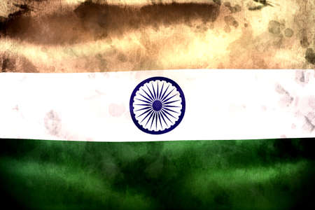 India flag - realistic waving fabric flag