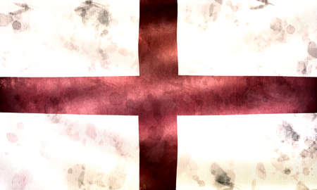 England flag - realistic waving fabric flagの写真素材