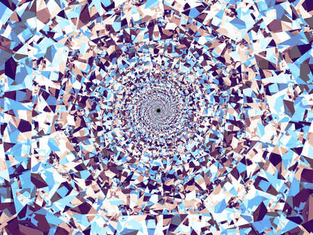 Beautiful zoom into the infinite mathematical mandelbrot set fractalの写真素材