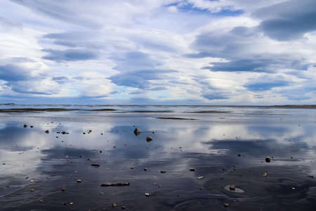 Spectacular UFO clouds in the sky over Iceland - Altocumulus Lenticularis