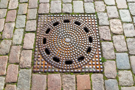 Old historical cobblestone roads and walkways all over europe