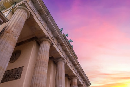 Berlin, Germany - 03. October 2022: The Brandenburg Gate on the 3 October holiday in Berlinのeditorial素材