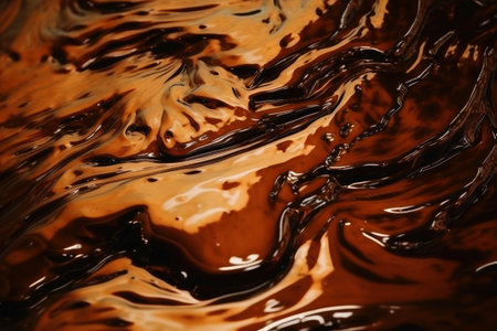 Metallic paint in a water surface background texture created with generative AI technologyの素材