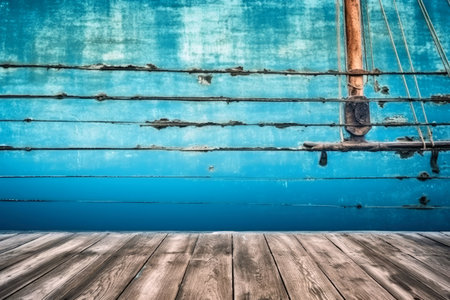 A maritime background texture with copy space created with generative AI technologyの素材