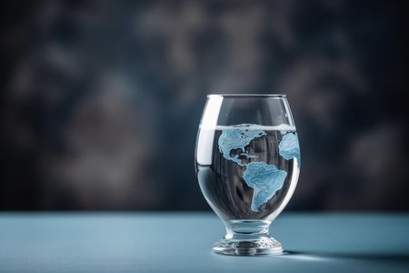 Concept for saving drinking water created with generative AI technologyの素材