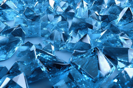 Three dimensional ice background texture created with generative AI technologyの素材