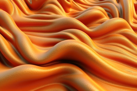 Wavy fabric background texture created with generative AI technologyの素材