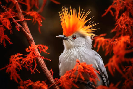 Mesmerizing bird portrait photography created with generative AI technologyの素材