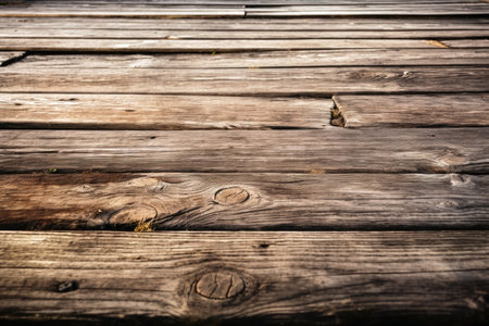 Wooden planks background texture created with generative AI technologyの素材